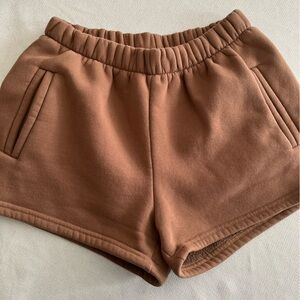Tic Toc tan lounge sweat shorts
